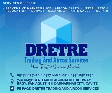 Dretre trading and aircon services .
